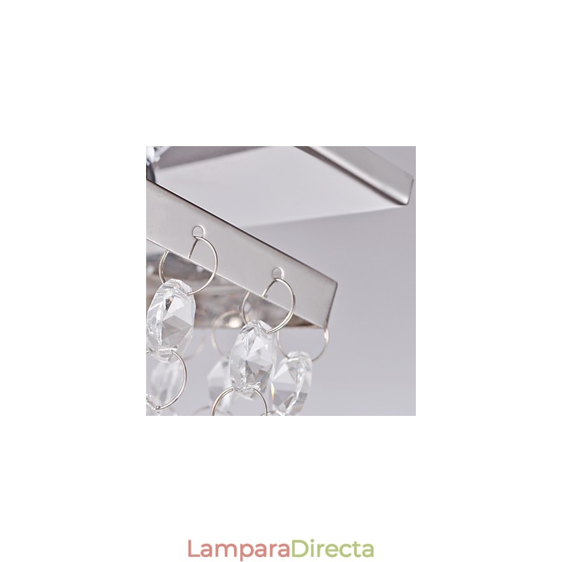 Lámpara de techo de cristal moderna de 5 luces