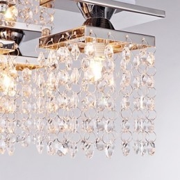Lámpara de techo de cristal moderna de 5 luces