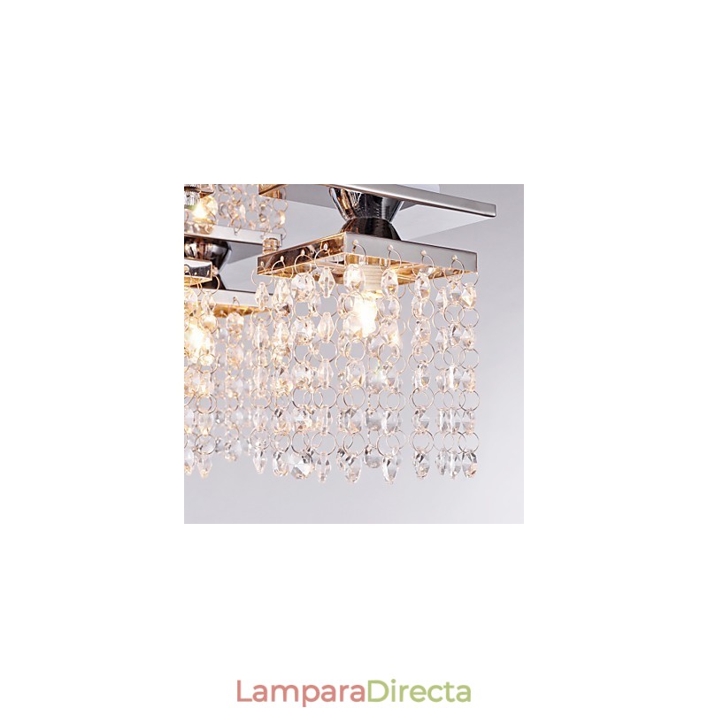 Lámpara de techo de cristal moderna de 5 luces