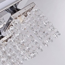 Lámpara de techo de cristal moderna de 5 luces
