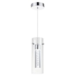 Lámpara colgante artística de 3 luces con pantallas de vidrio y base de bombilla G4