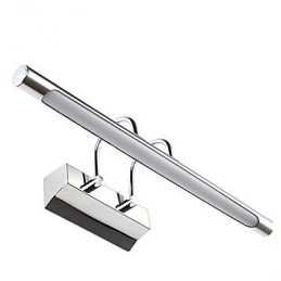 Lámparas de espejo de acero inoxidable, lámparas de pared de baño acrílicas, luces de maquillaje, blanco frío, blanco cálido (tamaño: 57 x 13,5 x 15)