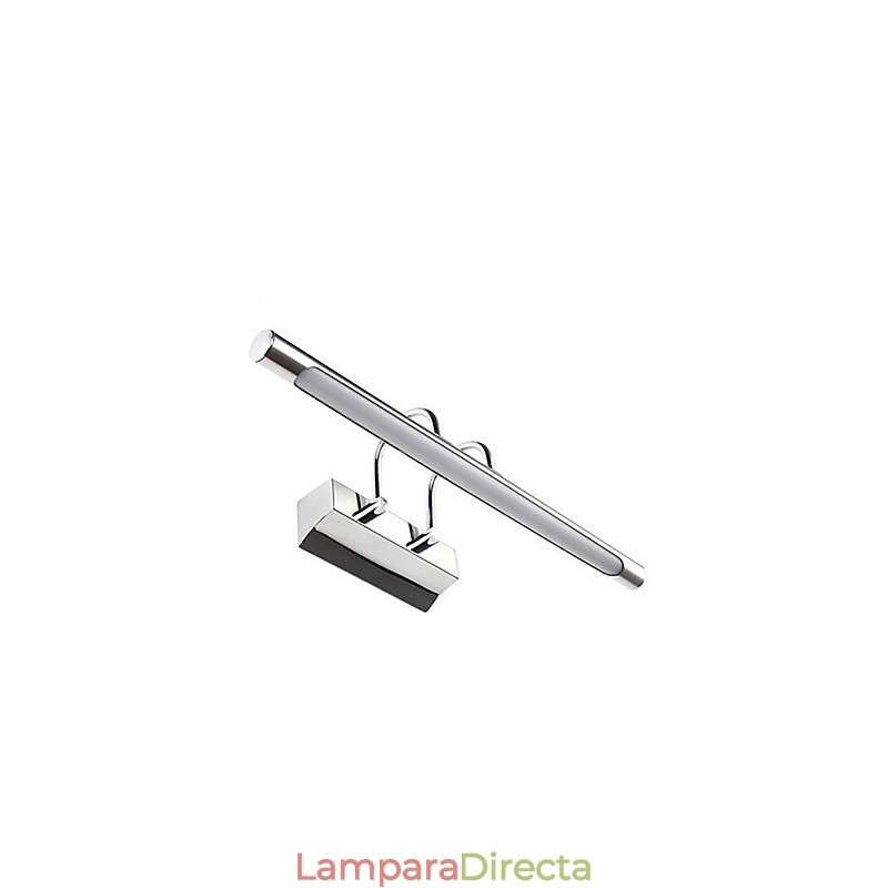 Lámparas de espejo de acero inoxidable, lámparas de pared de baño acrílicas, luces de maquillaje, blanco frío, blanco cálido (tamaño: 57 x 13,5 x 15)