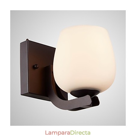 Lámpara de pared de hierro con pantalla de cristal, iluminación moderna clásica, apliques de pared Lámpara de pared de hierro con pantalla de cristal, iluminación moderna clásica, apliques de pared