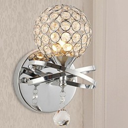 Apliques de pared de cristal de metal contemporáneo moderno