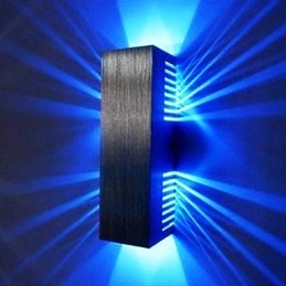 Aplique de pared moderno con diseño de luz dispersa y 2 pantallas cúbicas