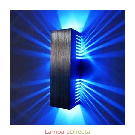Aplique de pared moderno con diseño de luz dispersa y 2 pantallas cúbicas Aplique de pared moderno con diseño de luz dispersa y 2 pantallas cúbicas