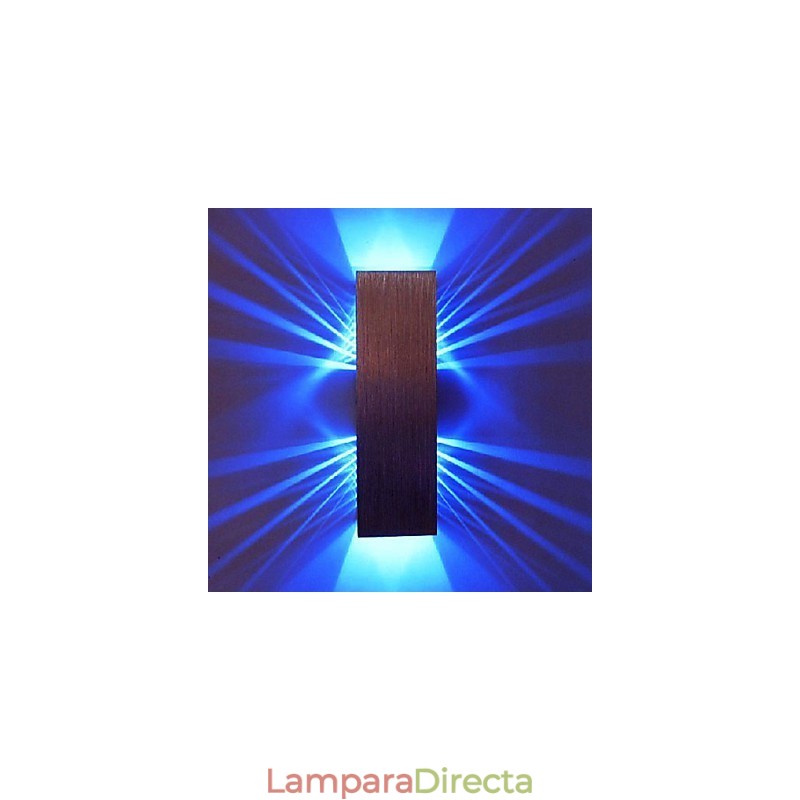 Aplique de pared moderno con diseño de luz dispersa y 2 pantallas cúbicas
