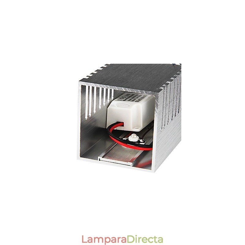 Aplique de pared moderno con diseño de luz dispersa y 2 pantallas cúbicas