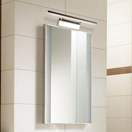 Iluminación de baño moderna contemporánea de metal