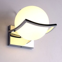 Apliques de pared de vidrio modernos y contemporáneos de metal