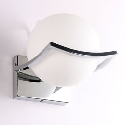 Apliques de pared de vidrio modernos y contemporáneos de metal