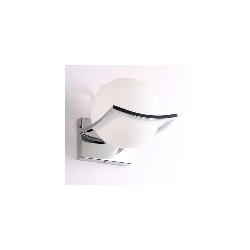 Apliques de pared de vidrio modernos y contemporáneos de metal