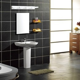 Iluminación de baño moderna contemporánea de metal