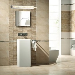 Iluminación de baño moderna contemporánea de metal