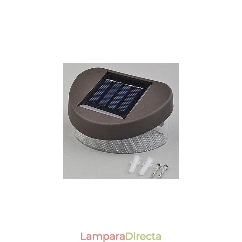 Luz solar blanca para camino, pared, paisaje, montaje en pared, luz para valla de jardín