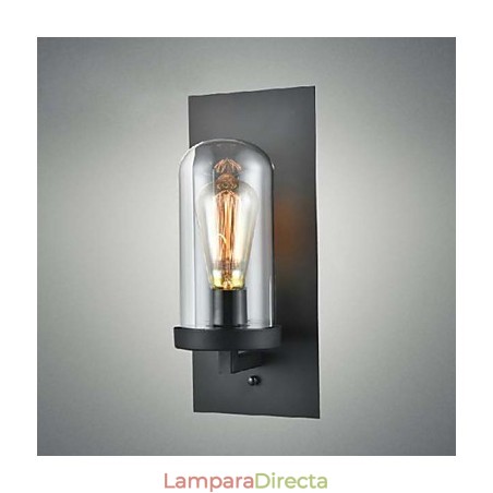 Aplique de pared de hierro y vidrio de estilo rústico, lámpara de pared retro de EE. UU. Aplique de pared de hierro y vidrio de estilo rústico, lámpara de pared retro de EE. UU.