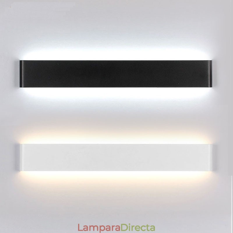 Lámparas de pared y apliques modernos y contemporáneos largos para interiores, de metal, IP44, para baño, dormitorio y sala de estar.