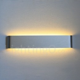 Lámparas de pared y apliques modernos y contemporáneos largos para interiores, de metal, IP44, para baño, dormitorio y sala de estar.