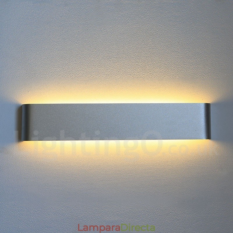 Lámparas de pared y apliques modernos y contemporáneos largos para interiores, de metal, IP44, para baño, dormitorio y sala de estar.
