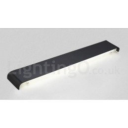 Lámparas de pared y apliques modernos y contemporáneos largos para interiores, de metal, IP44, para baño, dormitorio y sala de estar.