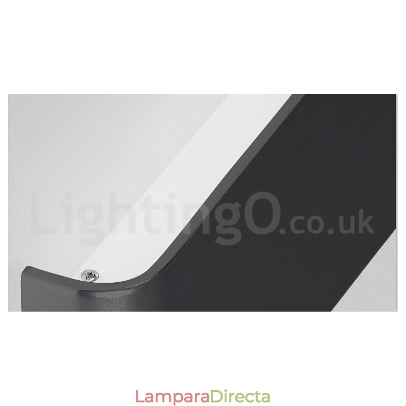 Lámparas de pared y apliques modernos y contemporáneos largos para interiores, de metal, IP44, para baño, dormitorio y sala de estar.