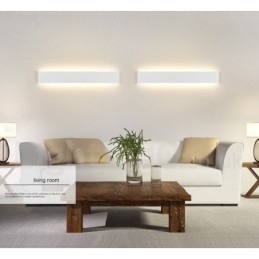 Lámparas de pared y apliques modernos y contemporáneos largos para interiores, de metal, IP44, para baño, dormitorio y sala de estar.