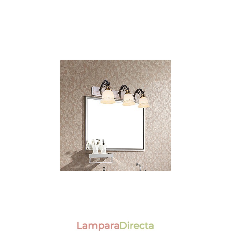 Apliques de pared para baño modernos contemporáneos de metal