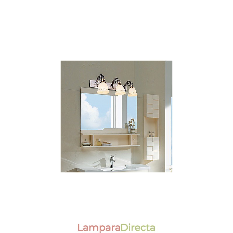 Apliques de pared para baño modernos contemporáneos de metal