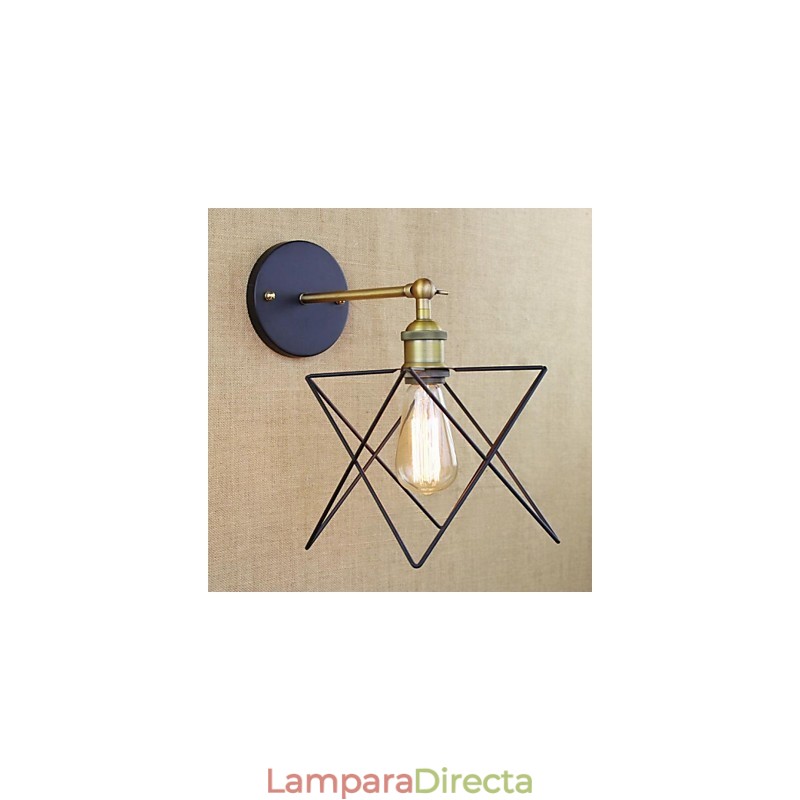 Lámpara de pared decorativa para dormitorio americano, lámpara de escalera de hierro forjado, proceso de pasillo.