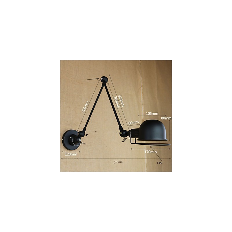 Apliques de pared Iluminación de baño Luces de pared para exteriores Luces de pared de lectura Moderno Contemporáneo Metal