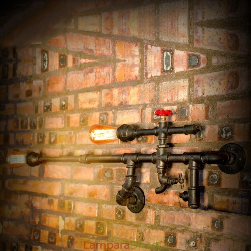 Lámpara de pared industrial vintage para baño, cocina, comedor, lámpara Edison de lujo, apliques de barra, lámparas FJ DB2 014A0