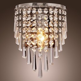 Aplique de pared semicircular en cristal Feature