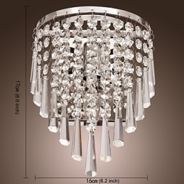 Aplique de pared semicircular en cristal Feature