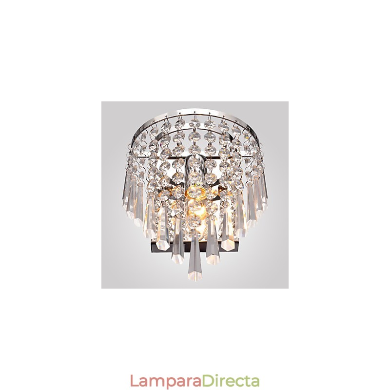 Aplique de pared semicircular en cristal Feature