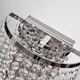 Aplique de pared semicircular en cristal Feature