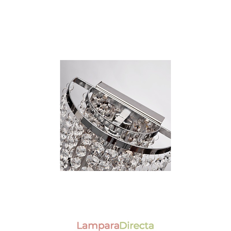 Aplique de pared semicircular en cristal Feature