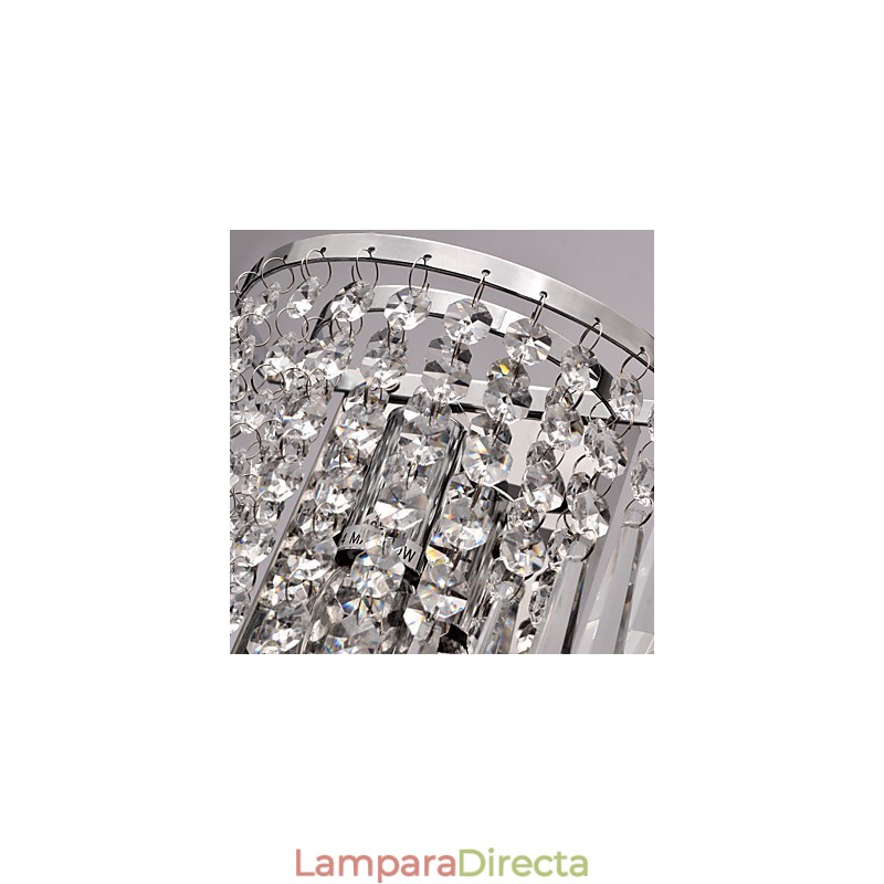Aplique de pared semicircular en cristal Feature
