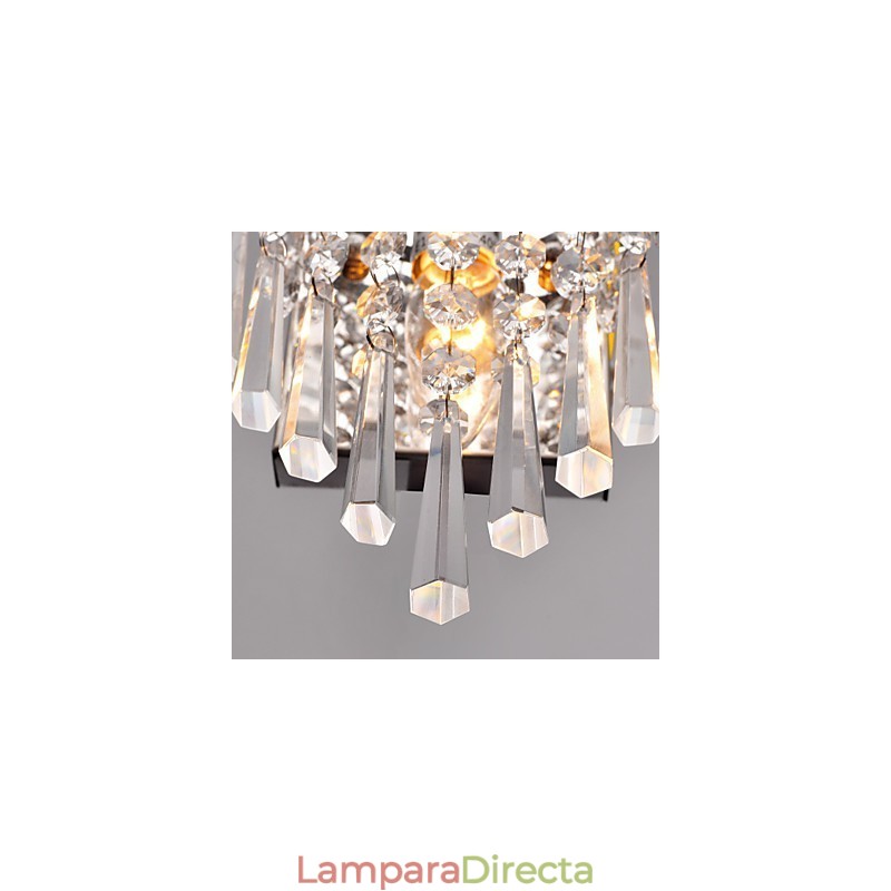 Aplique de pared semicircular en cristal Feature