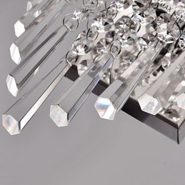 Aplique de pared semicircular en cristal Feature
