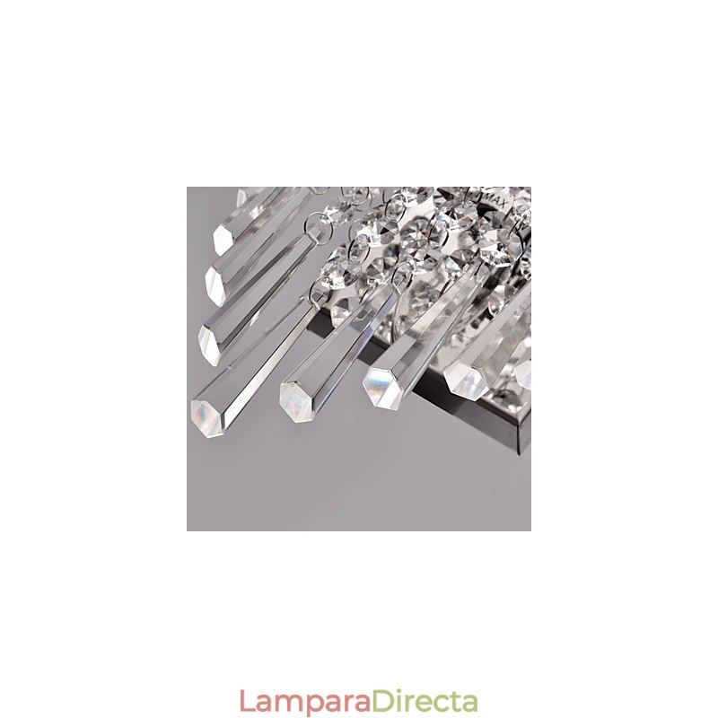 Aplique de pared semicircular en cristal Feature
