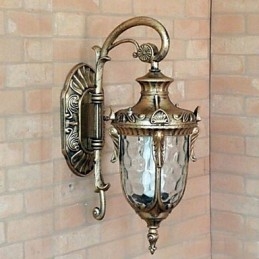 Apliques de pared para exterior tradicionales clásicos de metal
