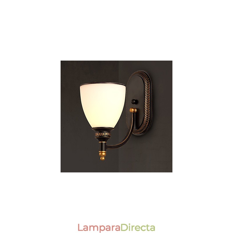 Lámparas de pared de cristal de estilo nórdico