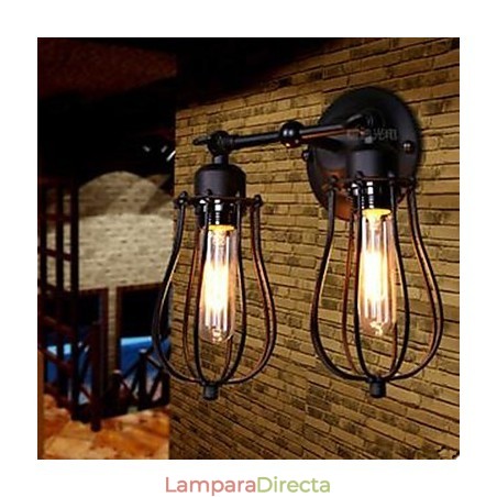 Lámpara de pared Township Double Grapefruit Lámpara de pared Township Double Grapefruit