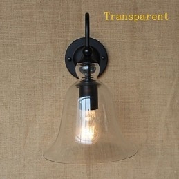 Aplique de pared de vidrio decorado con estilo rural americano, estilo pastoral minimalista para sala de estar y pasillo
