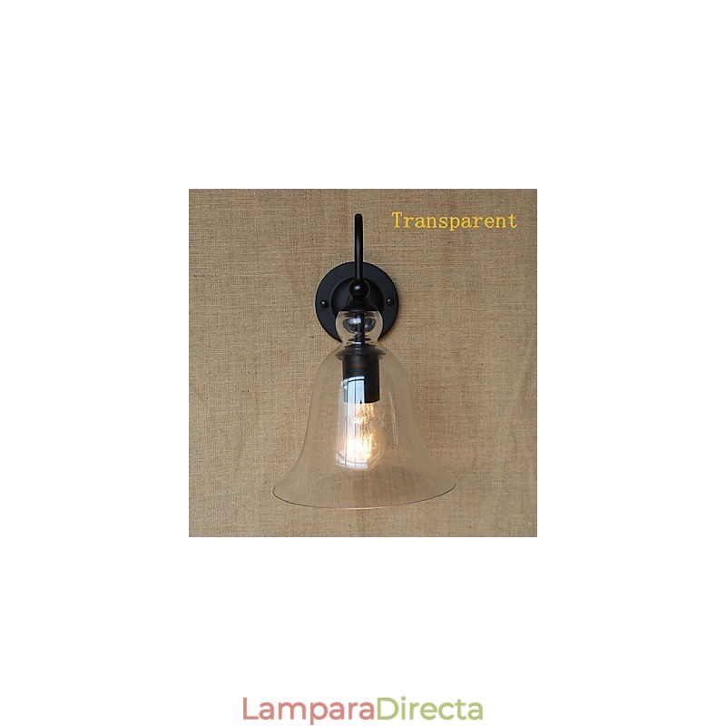 Aplique de pared de vidrio decorado con estilo rural americano, estilo pastoral minimalista para sala de estar y pasillo