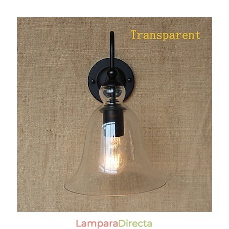 Aplique de pared de vidrio decorado con estilo rural americano, estilo pastoral minimalista para sala de estar y pasillo Aplique de pared de vidrio decorado con estilo rural americano, estilo pastoral minimalista para sala de estar y pasillo