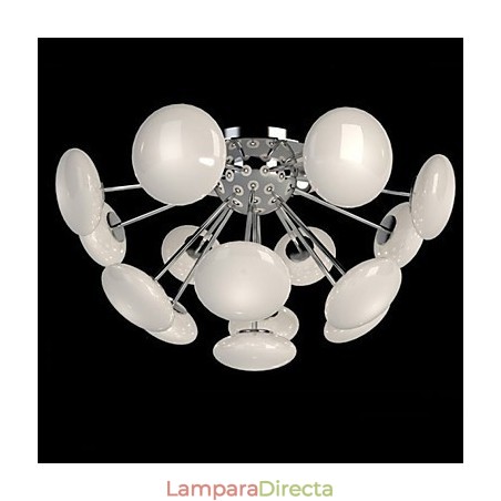 Lámpara colgante de cristal circular simple de estilo europeo de ModernYestaurant Lámpara colgante de cristal circular simple de estilo europeo de ModernYestaurant