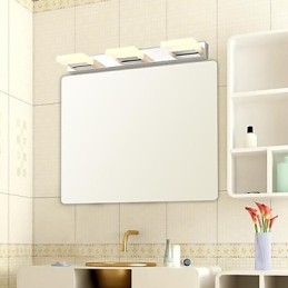 Iluminación de baño moderna contemporánea de metal