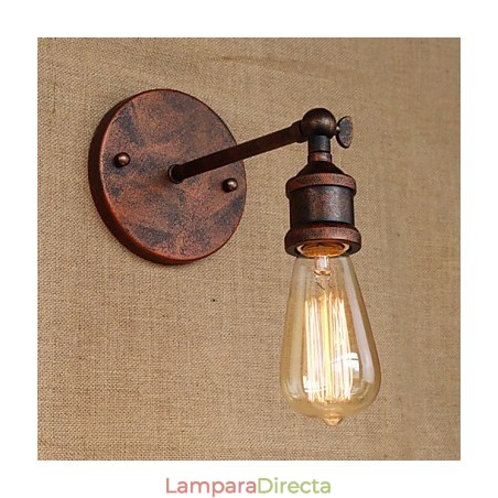 Aplique de pared de hierro ferruginoso minimalista para pasillo, bar, cafetería, restaurante, estilo americano Aplique de pared de hierro ferruginoso minimalista para pasillo, bar, cafetería, restaurante, estilo americano